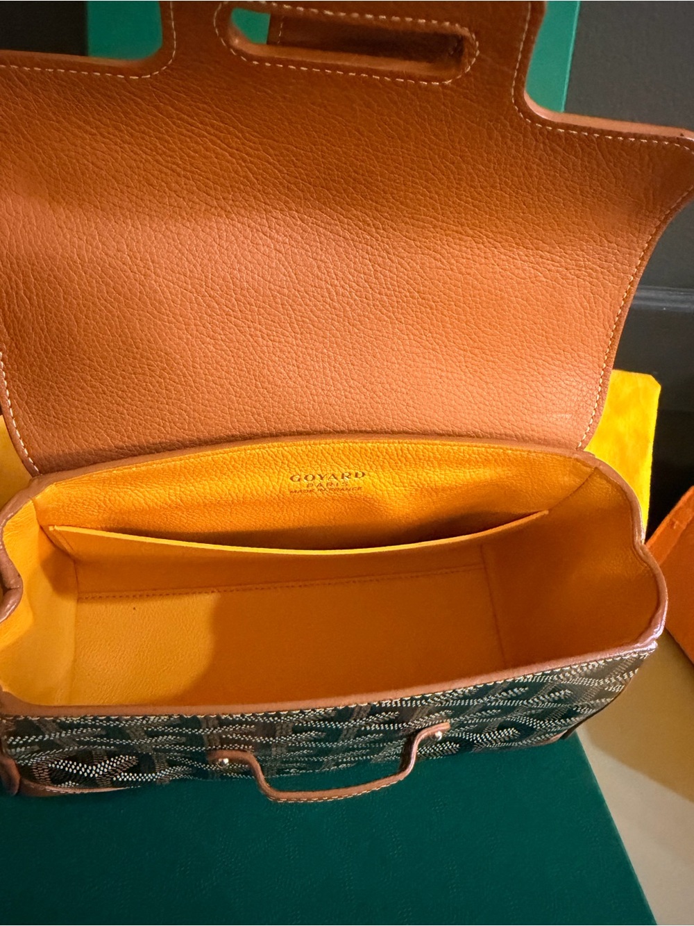 Goyard Saigon Mini Souple Crossbody Top Handle Bag | Full Set + | Like New - Picture 4 of 11